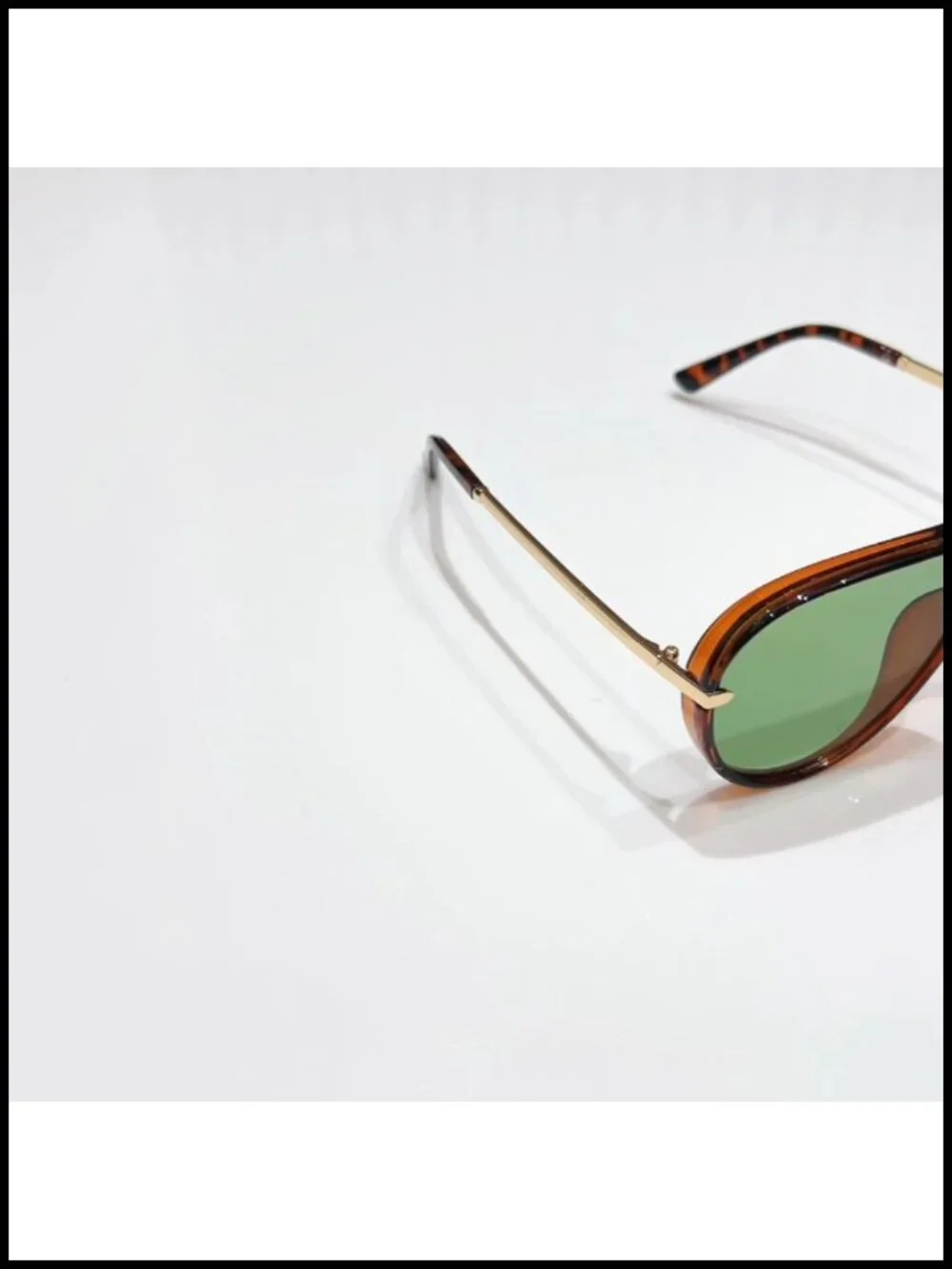 Gold Plated Oversized Aviator Sunglasses Double Bridge UV400 Unisex